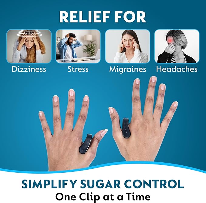 Sugar Control Li4 Relief Hand Clip Migraine Pressure Point Clip