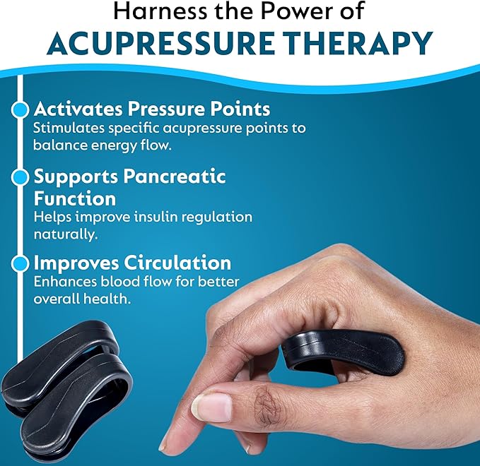 Sugar Control Li4 Relief Hand Clip Migraine Pressure Point Clip
